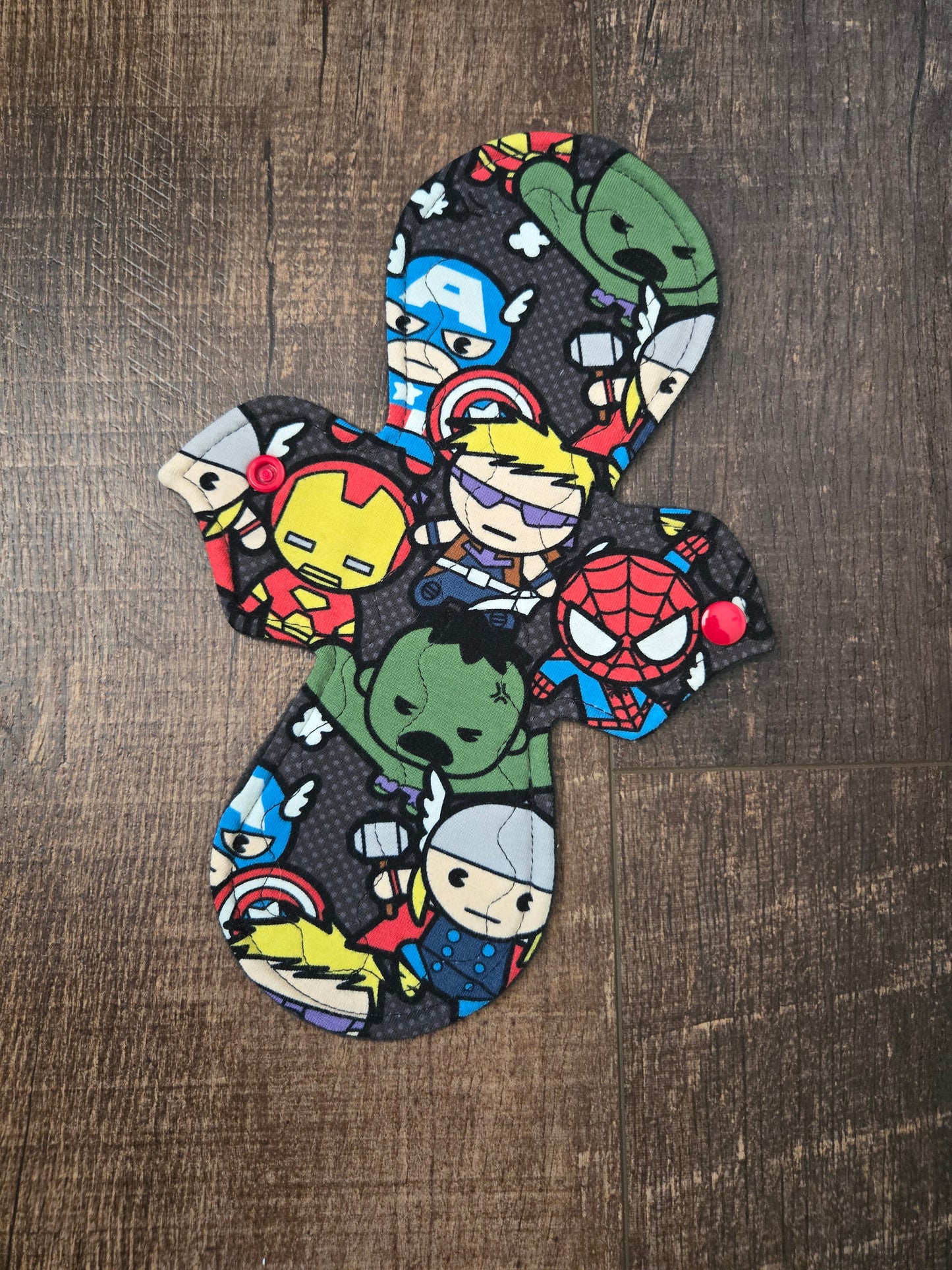 10 inch, Moderate, Marvel Knit Reusable Cloth Pad