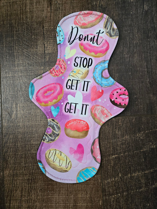 12 inch, Moderate, Donut Stop Pad Panel Reusable Cloth Pad